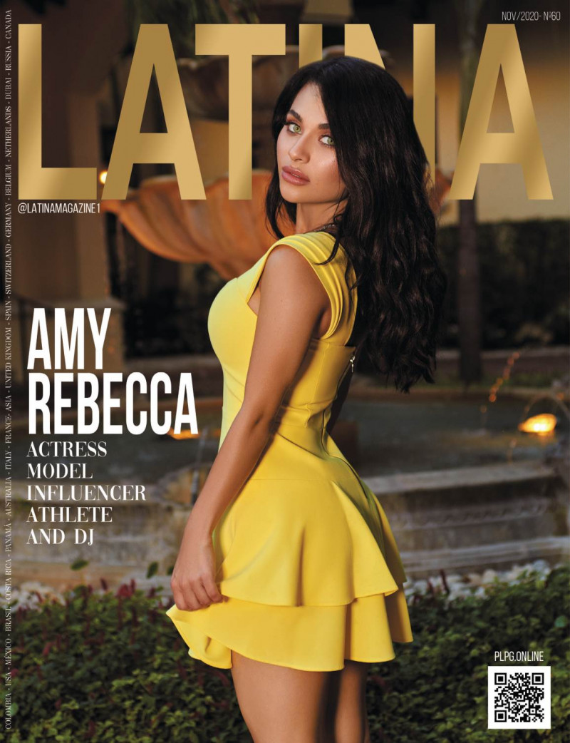 Amy Rebecca featured on the Latina Attitude cover from November 2020