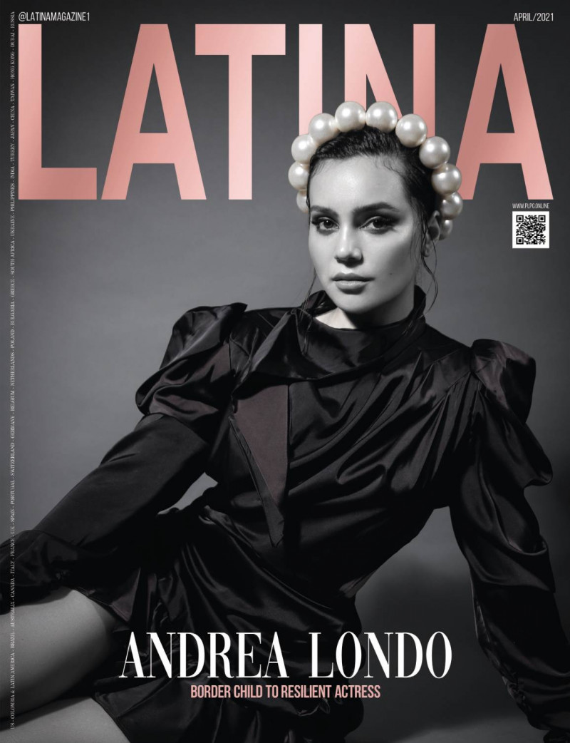 Andrea Londo featured on the Latina Attitude cover from April 2021