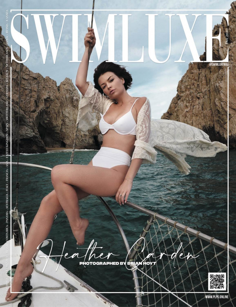 Heather Carden featured on the Swimluxe cover from December 2020