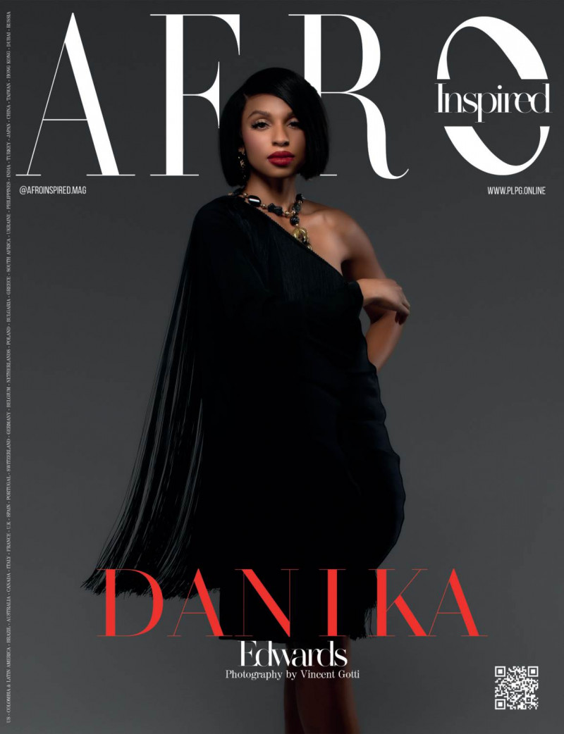 Danika Edwards featured on the Afro Inspired cover from July 2021