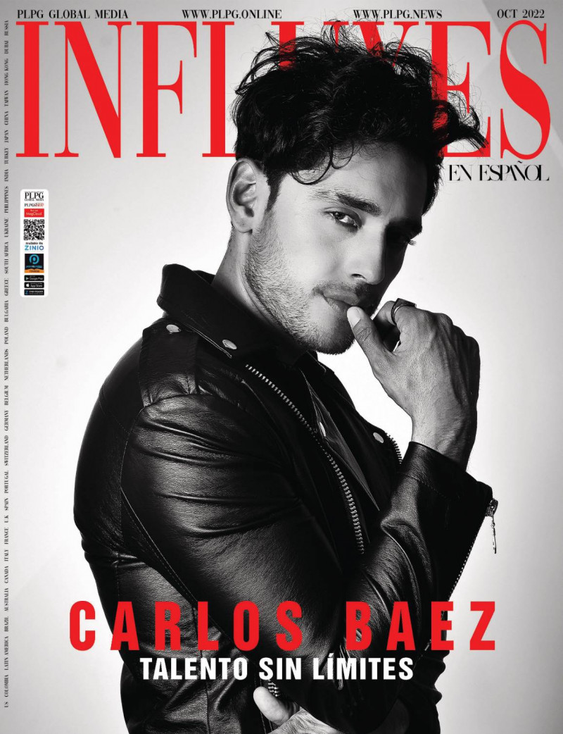 Carlos Baez featured on the Influxes cover from October 2022