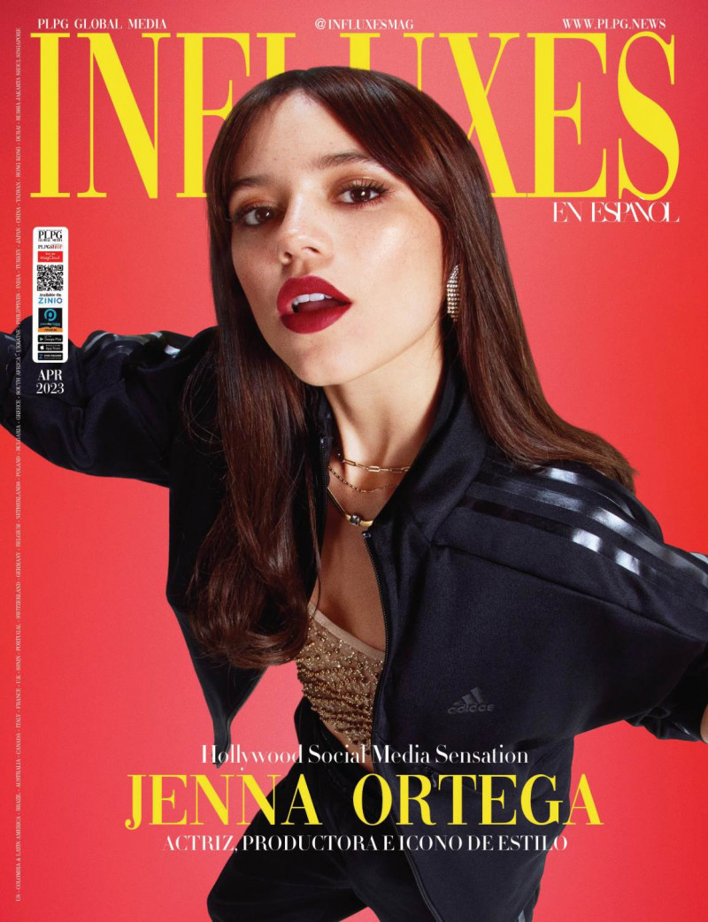 Jenna Ortega featured on the Influxes cover from April 2023