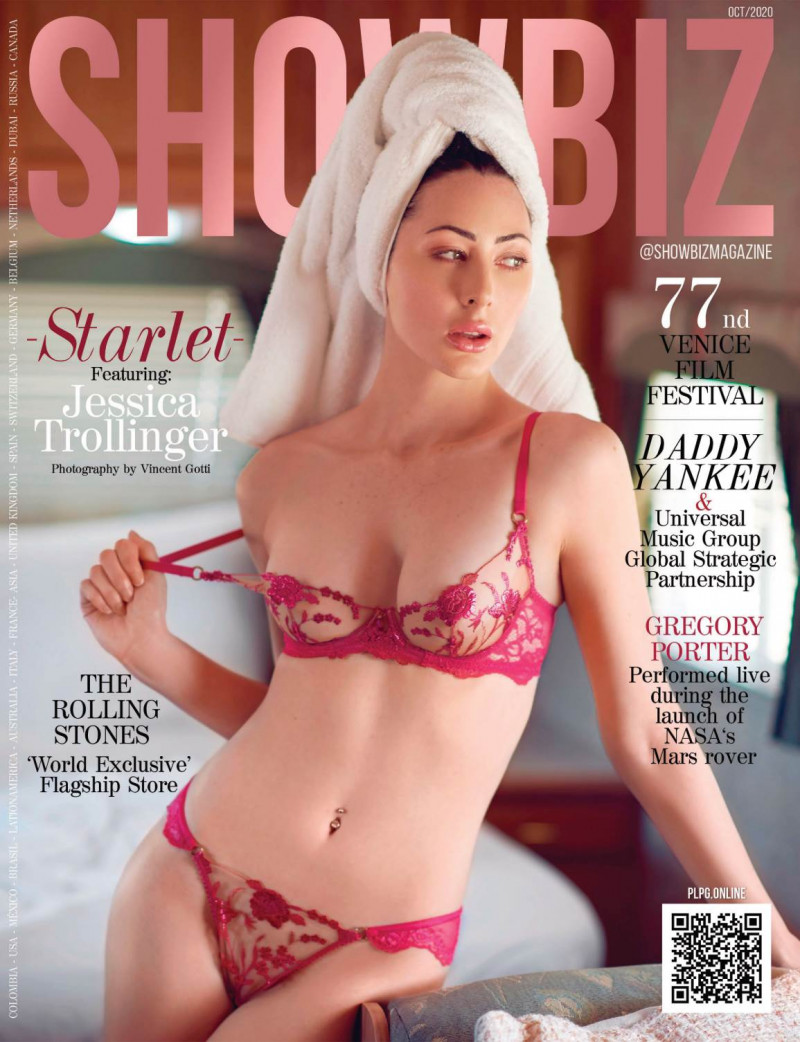 Jessica Trollinger featured on the Showbiz cover from October 2020