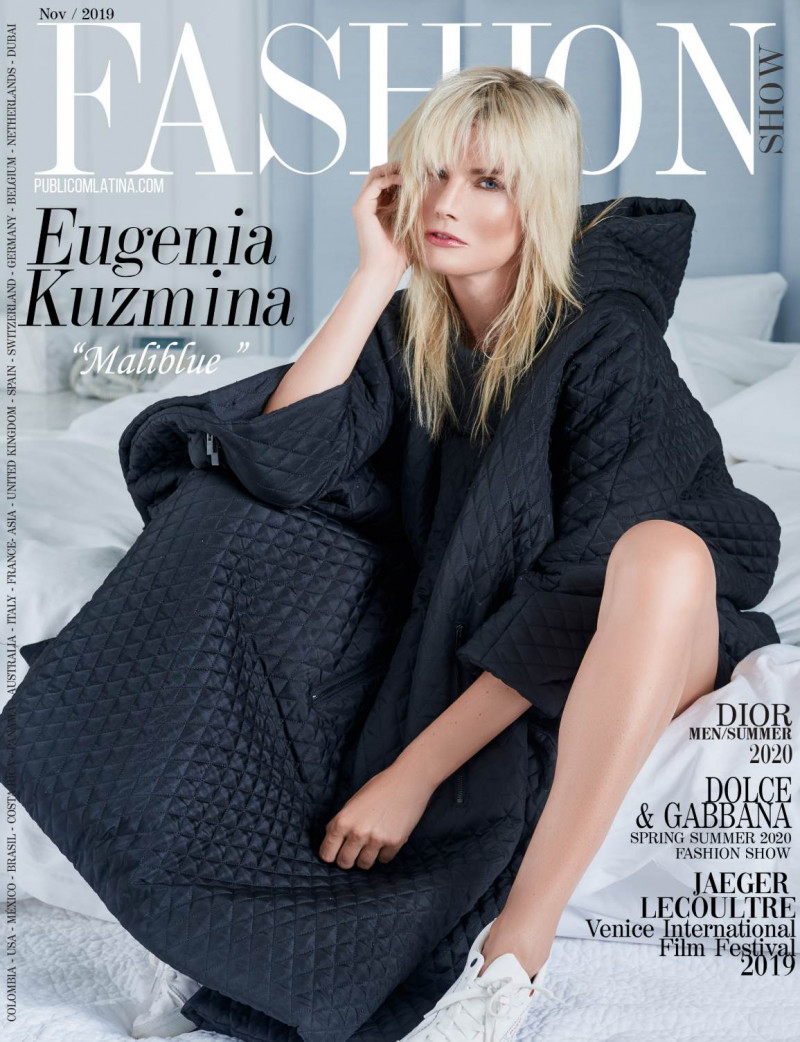 Eugenia Kuzmina featured on the Fashion Show cover from November 2019