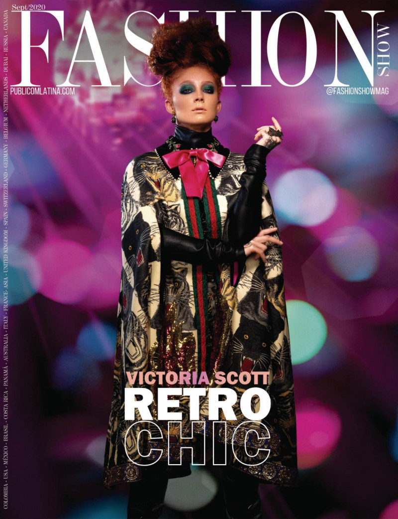 Victoria Scott featured on the Fashion Show cover from September 2020