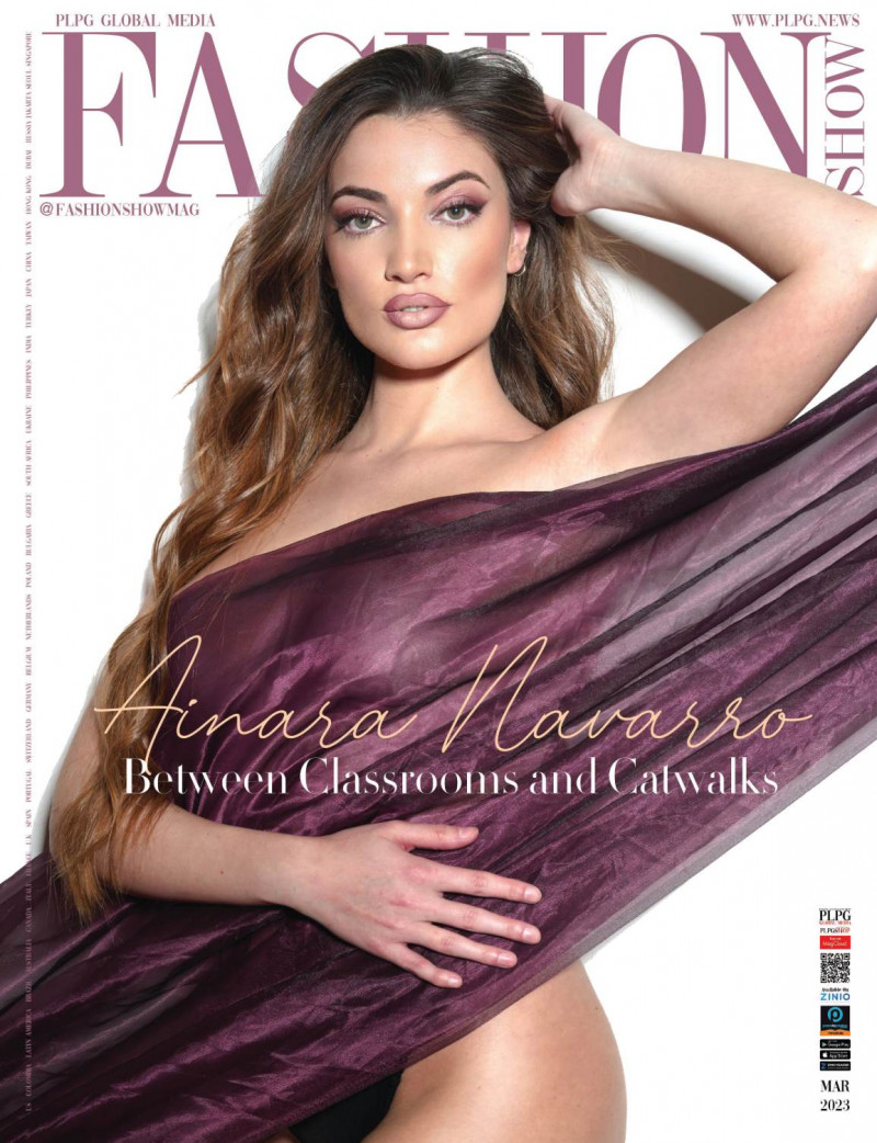 Ainara Navarro featured on the Fashion Show cover from March 2023