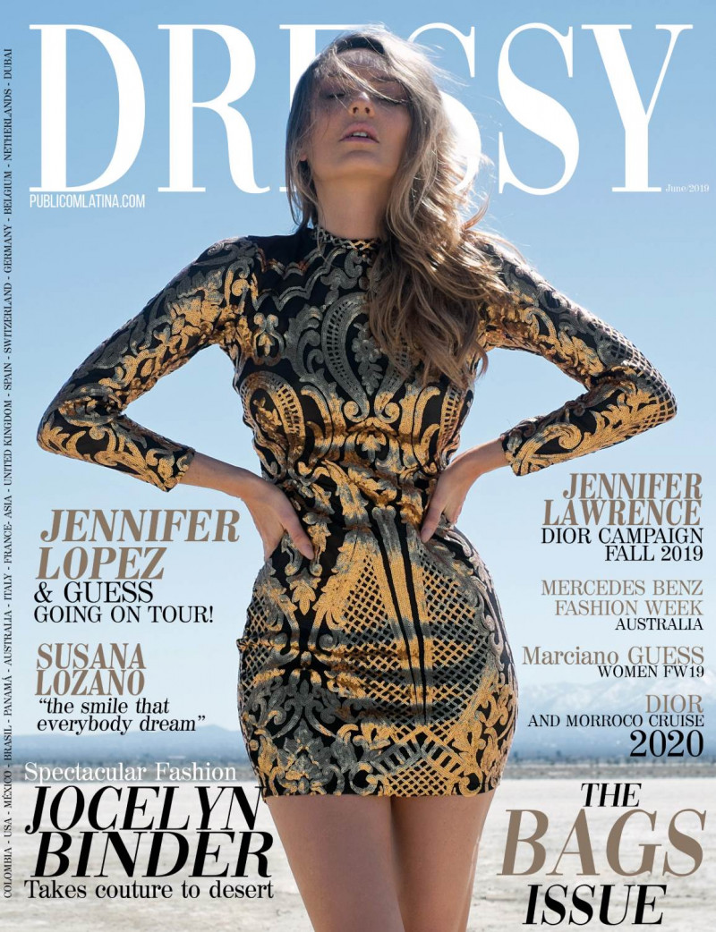 Jocelyn Binder featured on the Dressy cover from June 2019