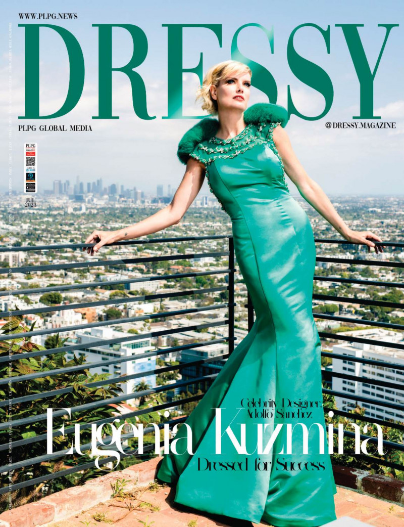 Eugenia Kuzmina featured on the Dressy cover from July 2023