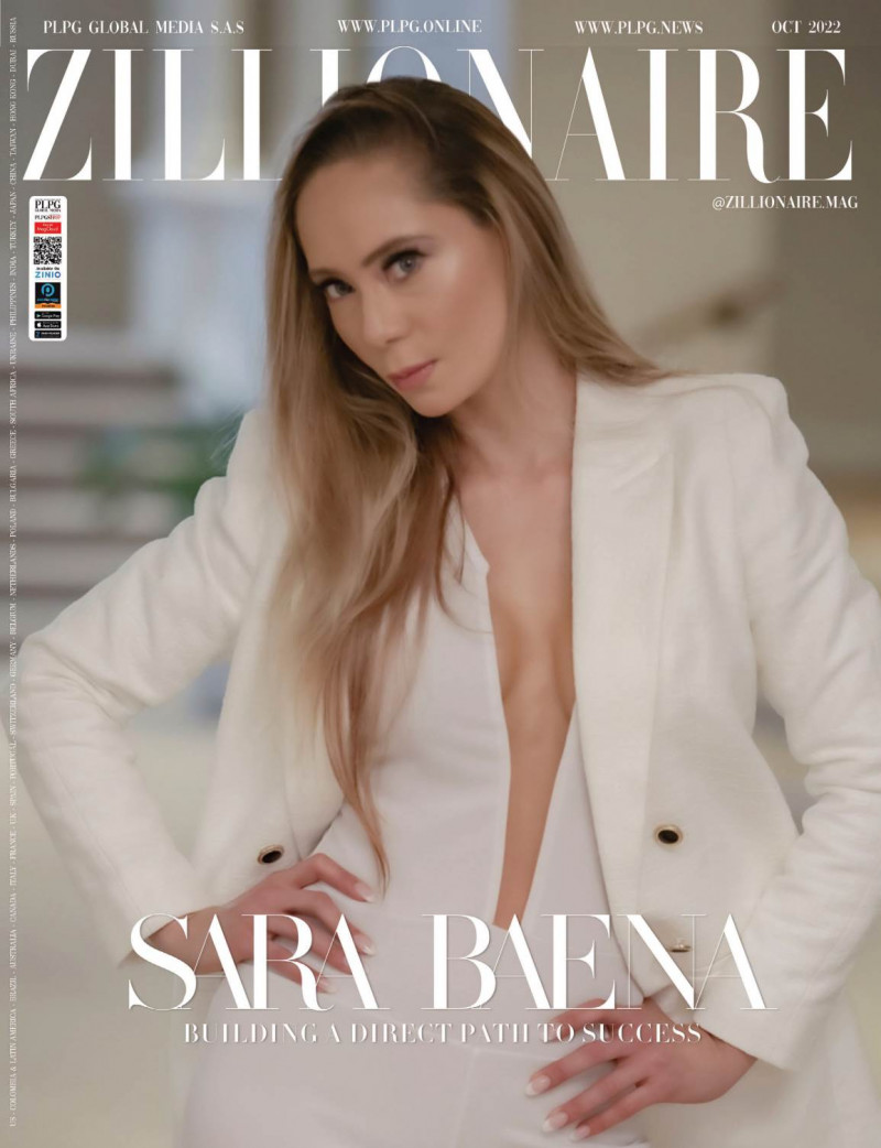 Sara Baena featured on the Zillionaire cover from October 2022