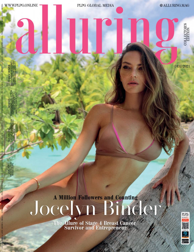 Jocelyn Binder featured on the Alluring cover from December 2021