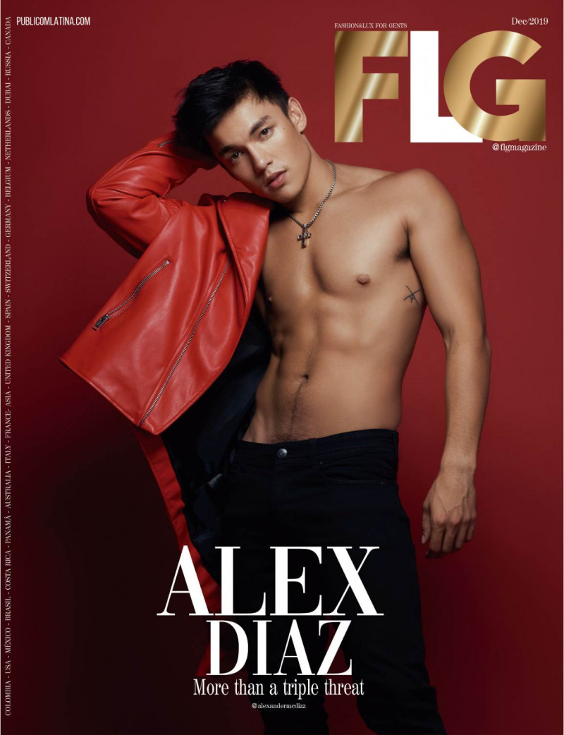 Alex Diaz featured on the FLG - Fashion & Lux for Gents cover from December 2019