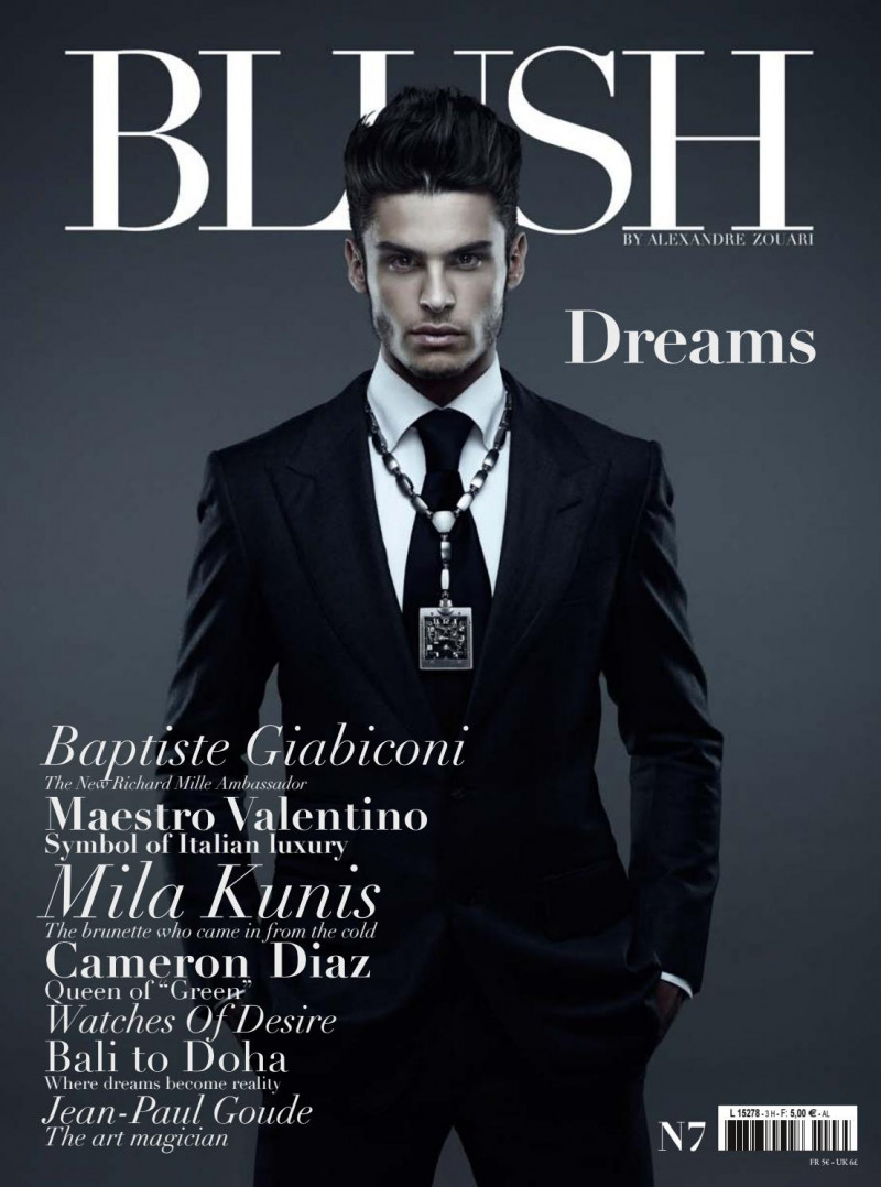 Baptiste Giabiconi featured on the Blush Dream cover from December 2011