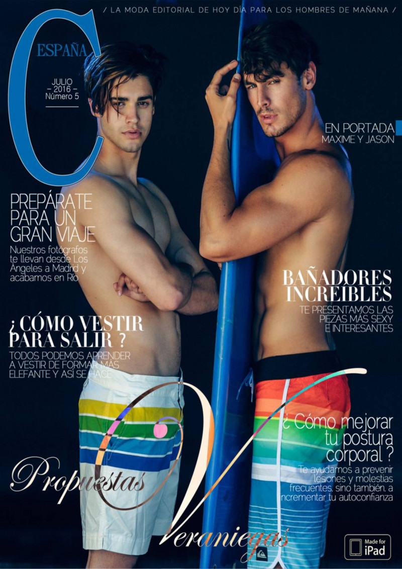 Maxime, Jason featured on the Cool Spain cover from July 2016