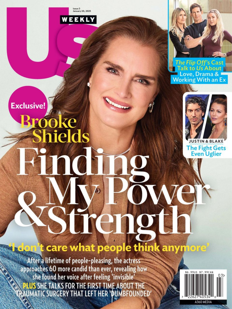 Brooke Shields featured on the Us Weekly cover from January 2025