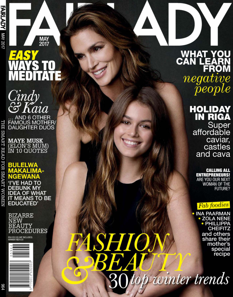 Cindy Crawford, Kaia Gerber featured on the Fairlady cover from May 2018