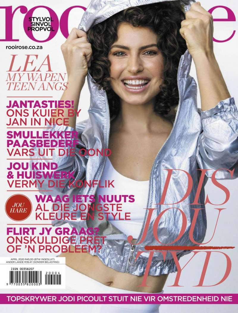 Lea Vivier featured on the rooi rose cover from April 2020