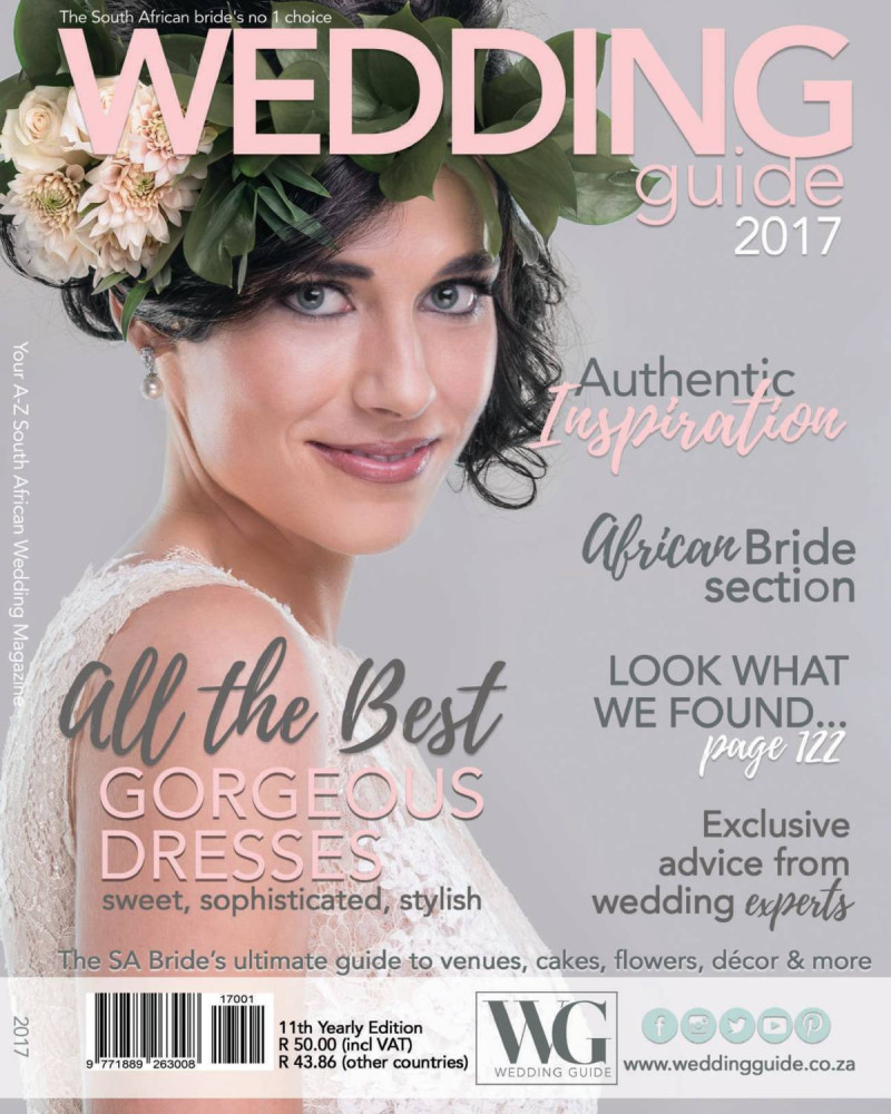  featured on the Wedding Guide cover from January 2017