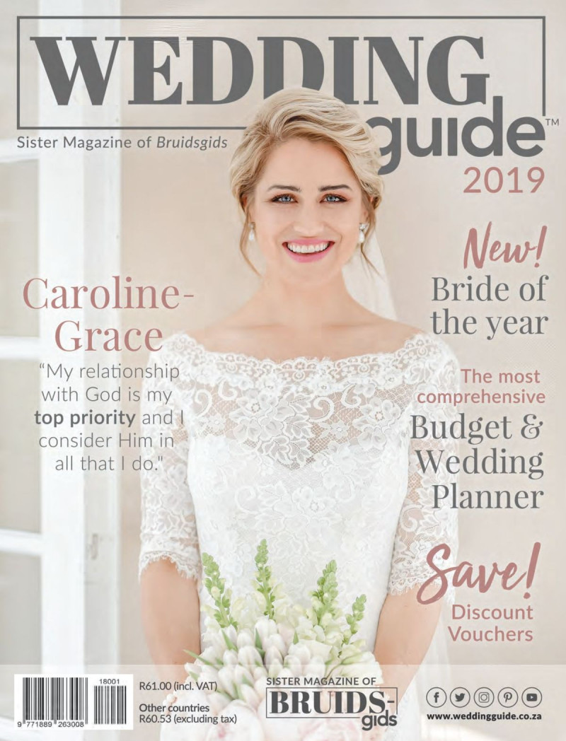  featured on the Wedding Guide cover from January 2019