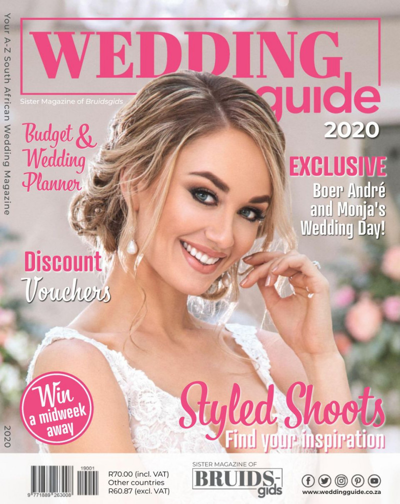  featured on the Wedding Guide cover from January 2020