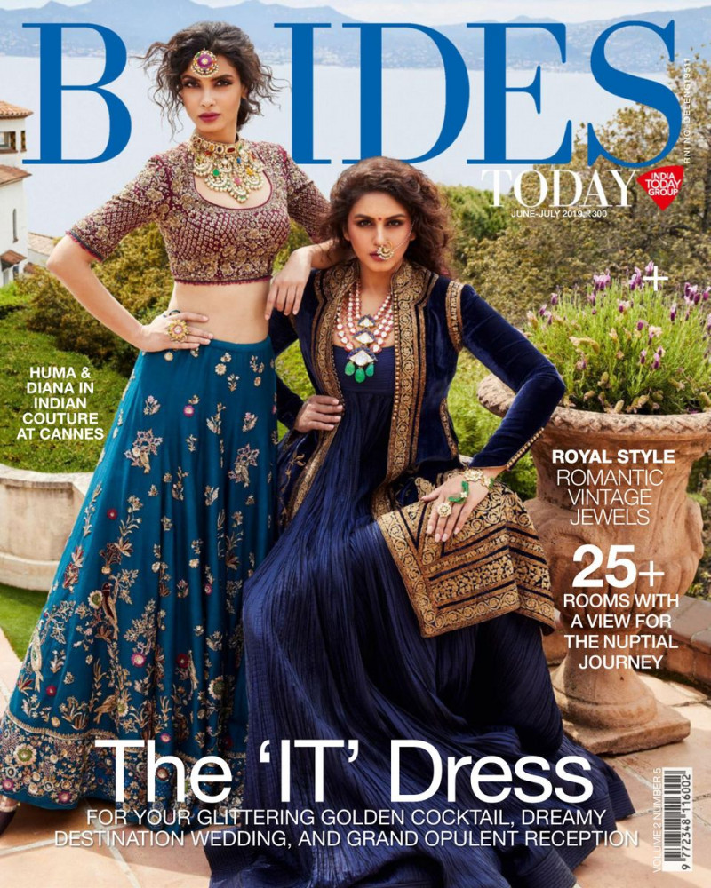 Huma Qureshi featured on the Brides Today cover from June 2019