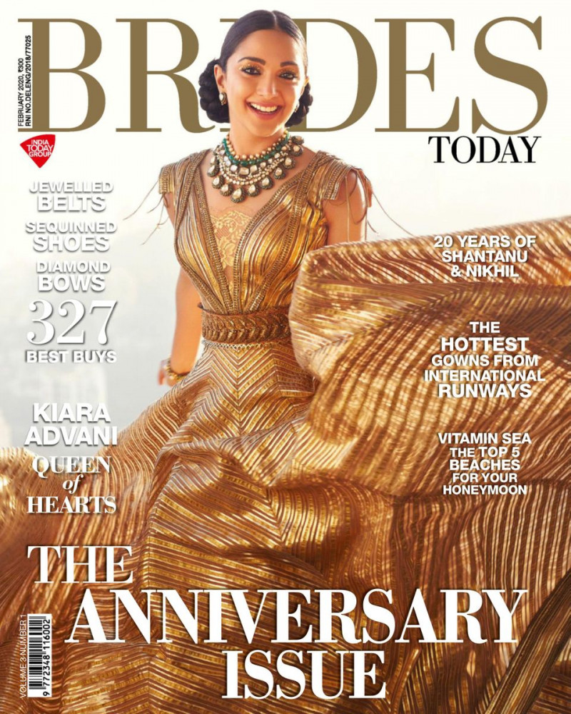 Kiara Advani featured on the Brides Today cover from February 2020