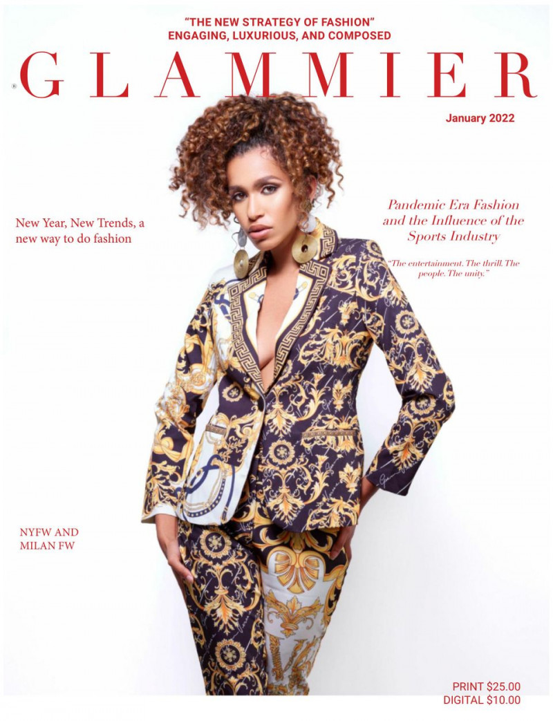 Amani India featured on the Glammier cover from January 2022