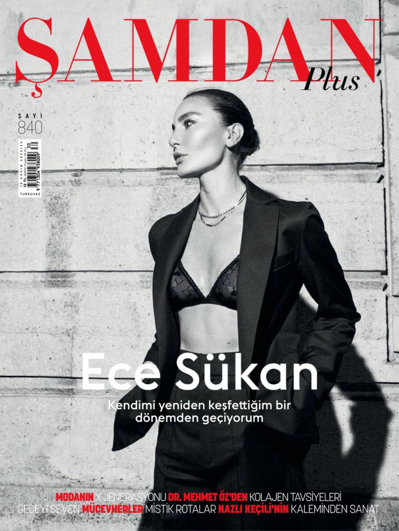 Ece Sukan featured on the Samdan Plus cover from November 2020