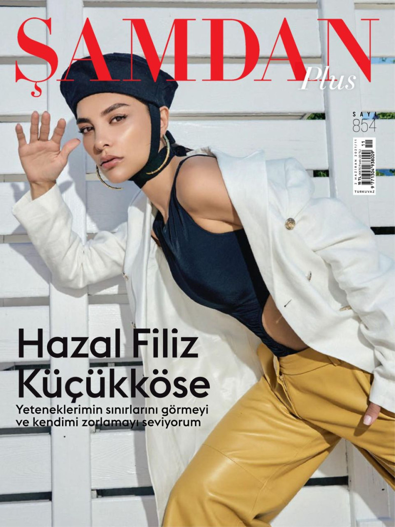 Hazal Filiz featured on the Samdan Plus cover from June 2021