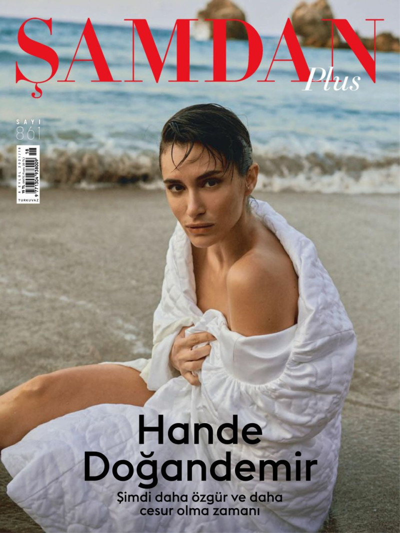 Hande Dogandemir featured on the Samdan Plus cover from September 2021