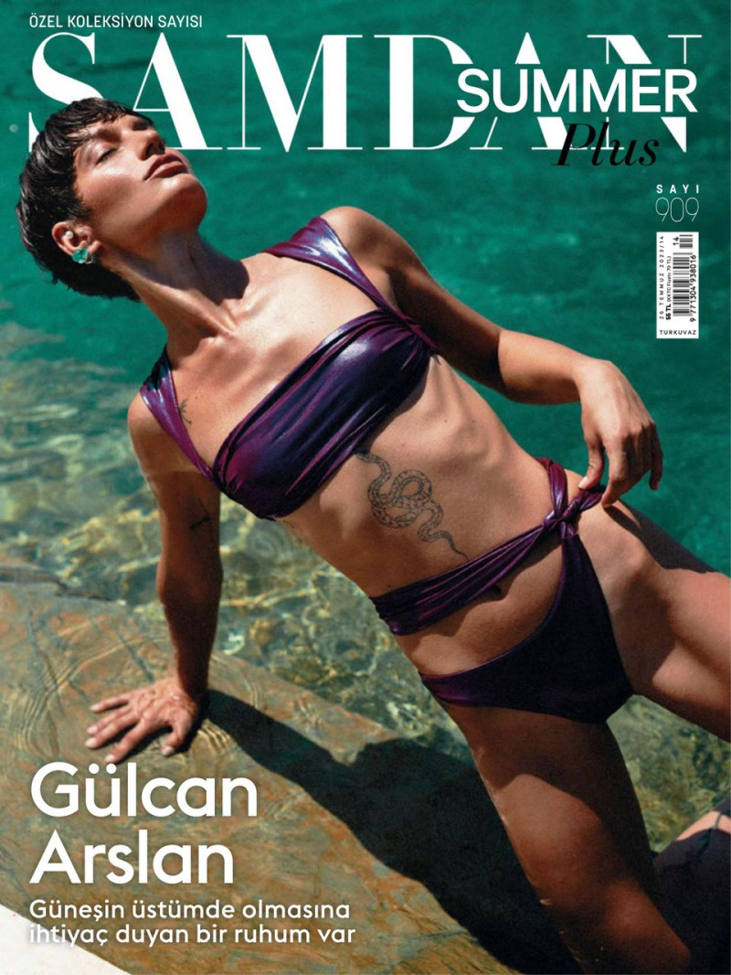 Gulcan Arslan featured on the Samdan Plus cover from July 2023