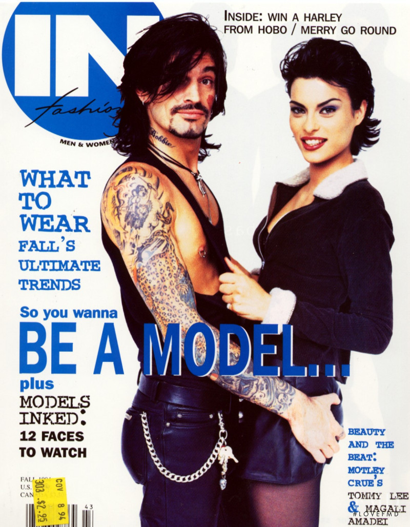 Magali Amadei featured on the In Fashion - New York cover from February 1994