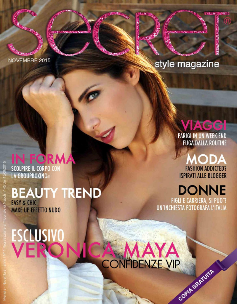 Veronica Maya featured on the Secret Style magazine cover from November 2015