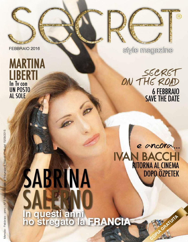 Sabrina Salerno featured on the Secret Style magazine cover from February 2016