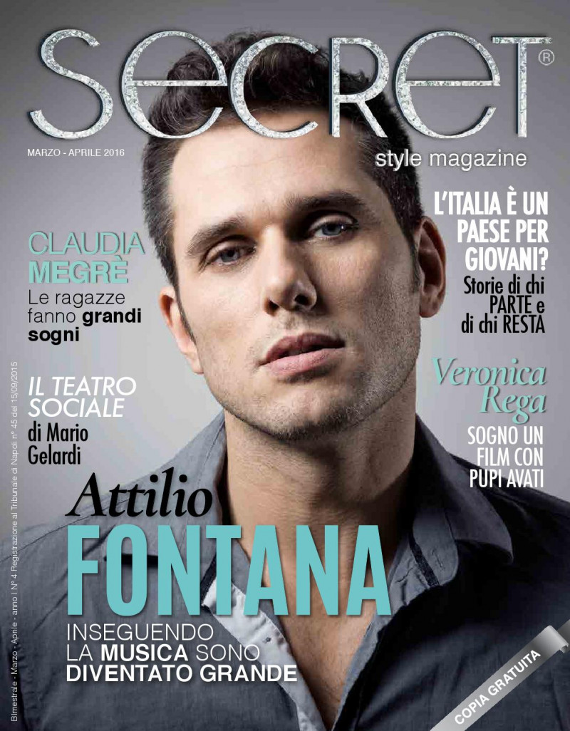 Attilio Fontana featured on the Secret Style magazine cover from March 2016