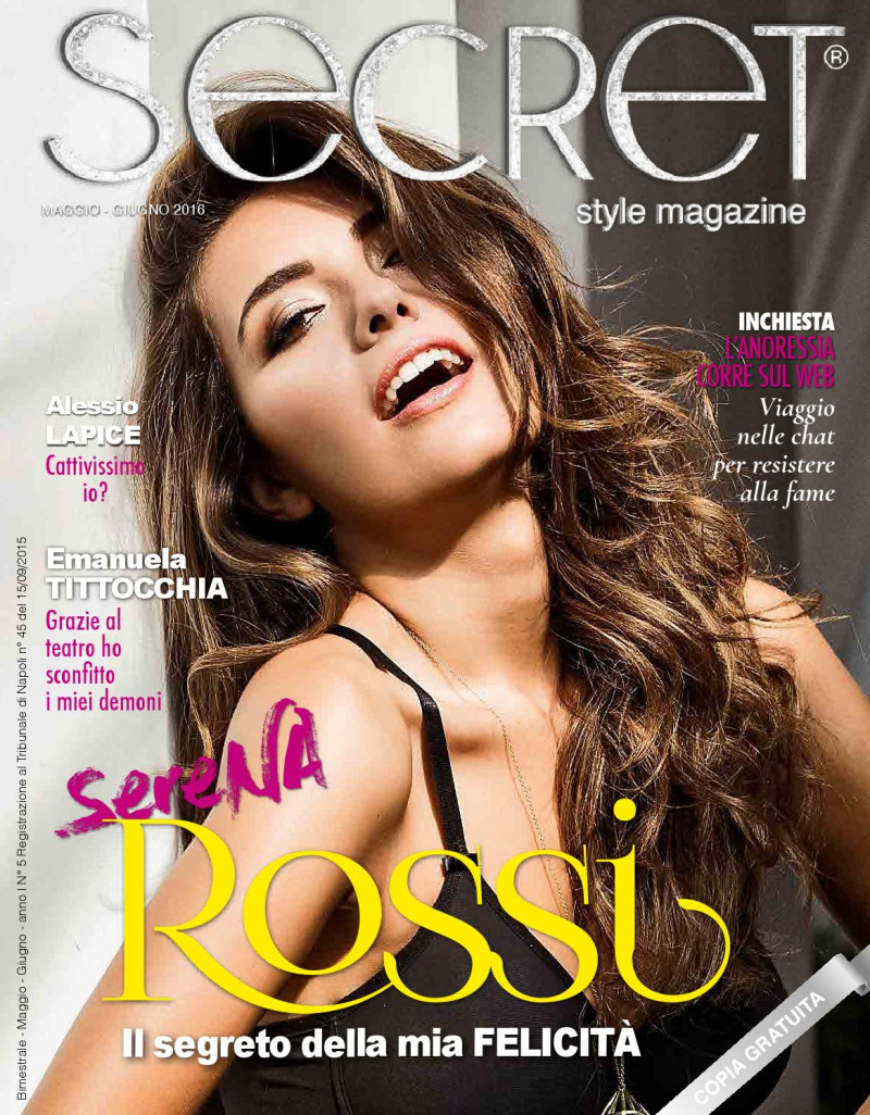 Serena Rossi featured on the Secret Style magazine cover from May 2016