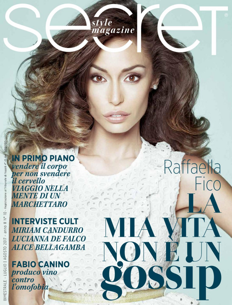 Raffaella Fico featured on the Secret Style magazine cover from July 2017