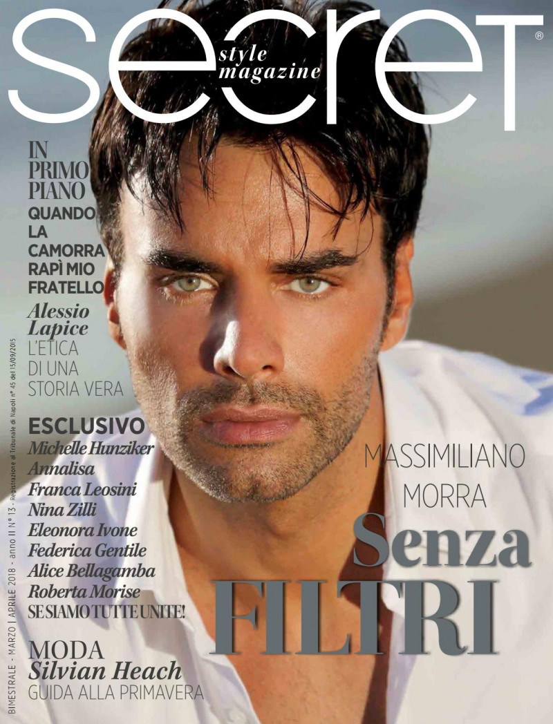 Massimiliano Morra featured on the Secret Style magazine cover from March 2018