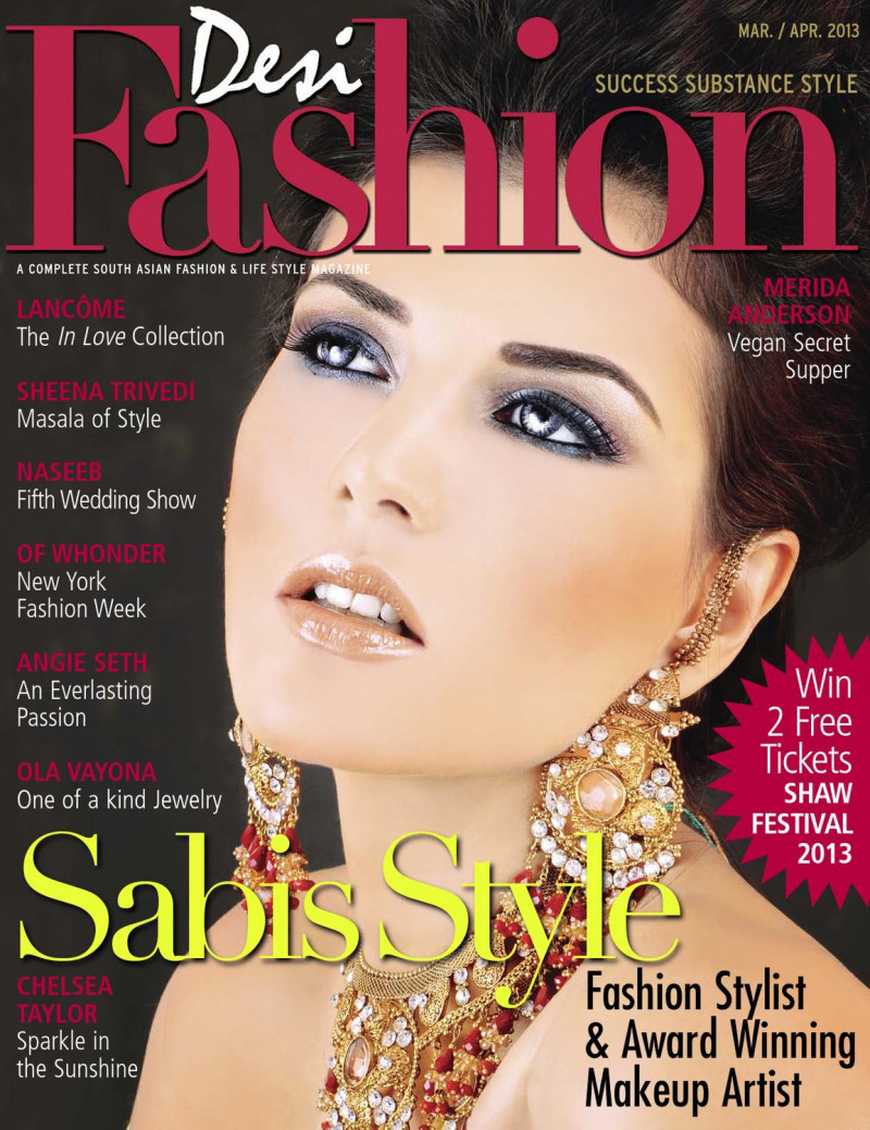 featured on the Desi Fashion cover from March 2013