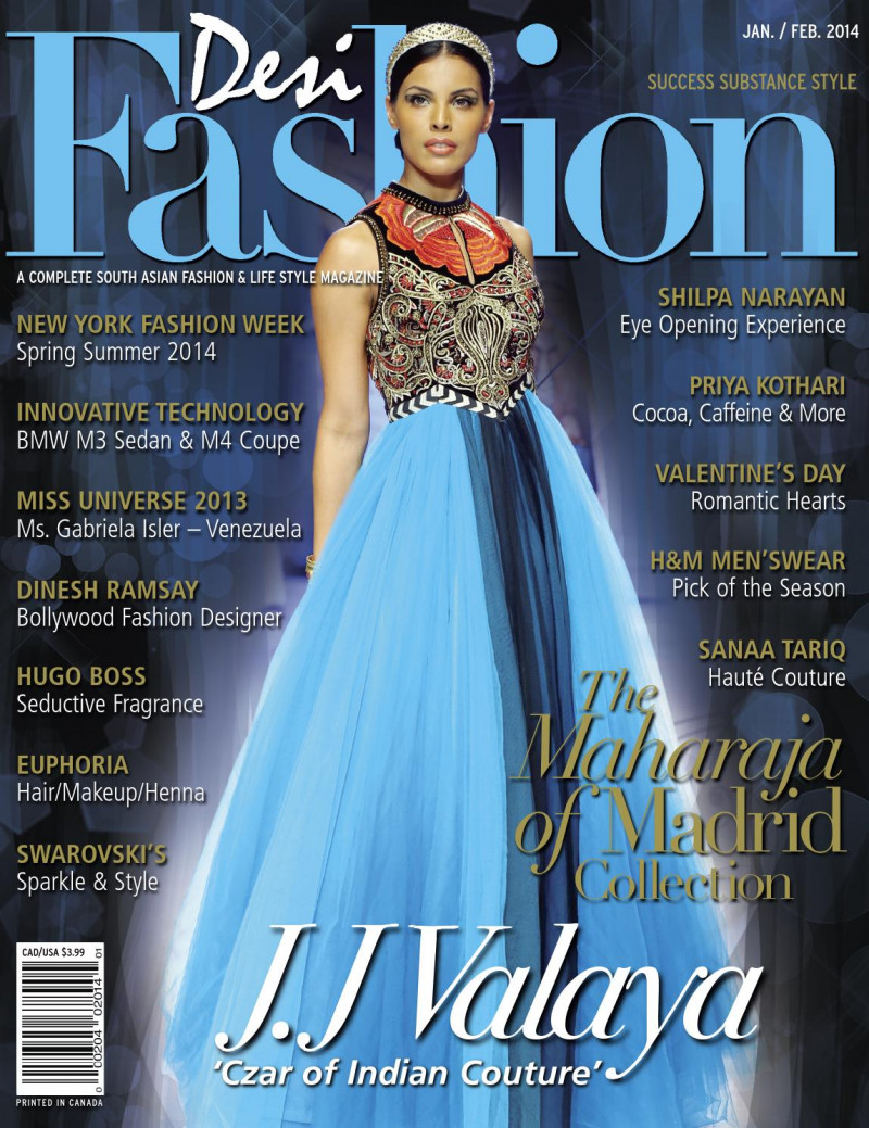  featured on the Desi Fashion cover from January 2014