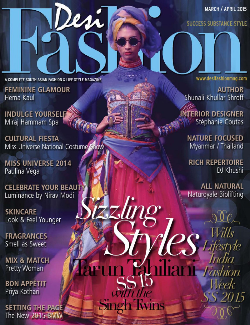  featured on the Desi Fashion cover from March 2015