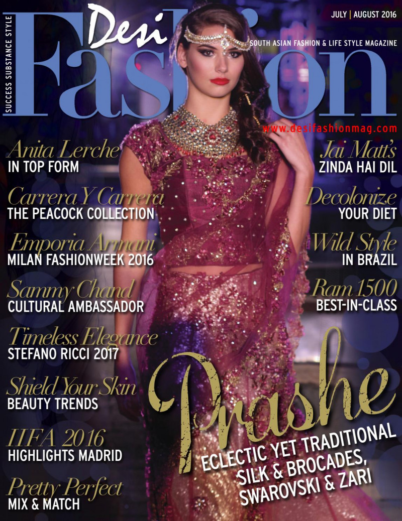  featured on the Desi Fashion cover from July 2016