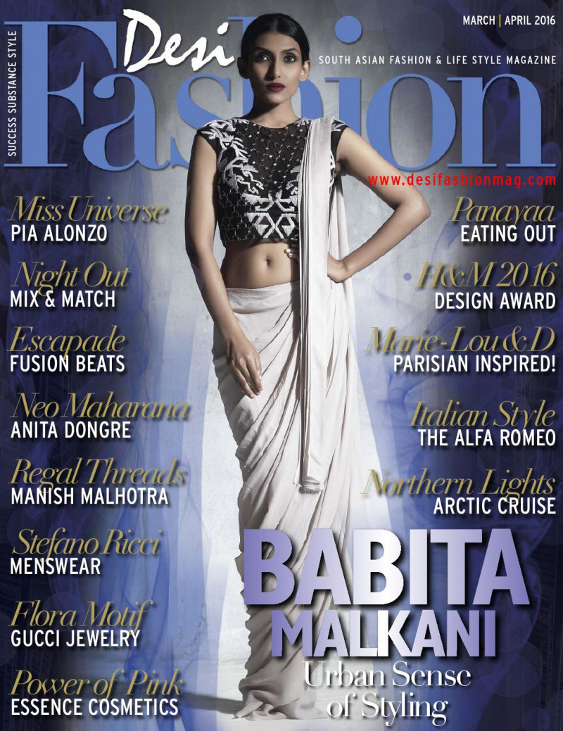  featured on the Desi Fashion cover from March 2016