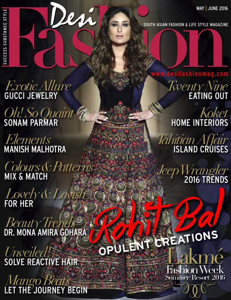  featured on the Desi Fashion cover from May 2016