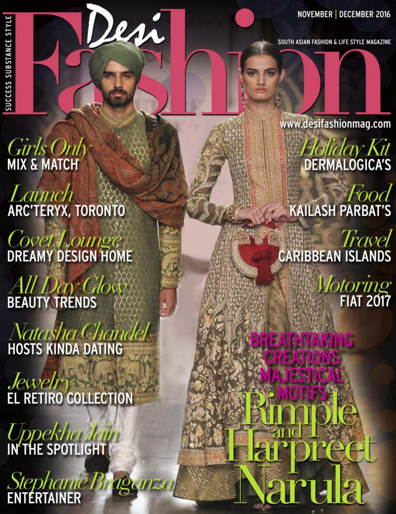  featured on the Desi Fashion cover from November 2016