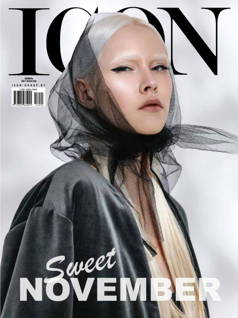 Masha Imbro featured on the ICON Belarus cover from November 2017