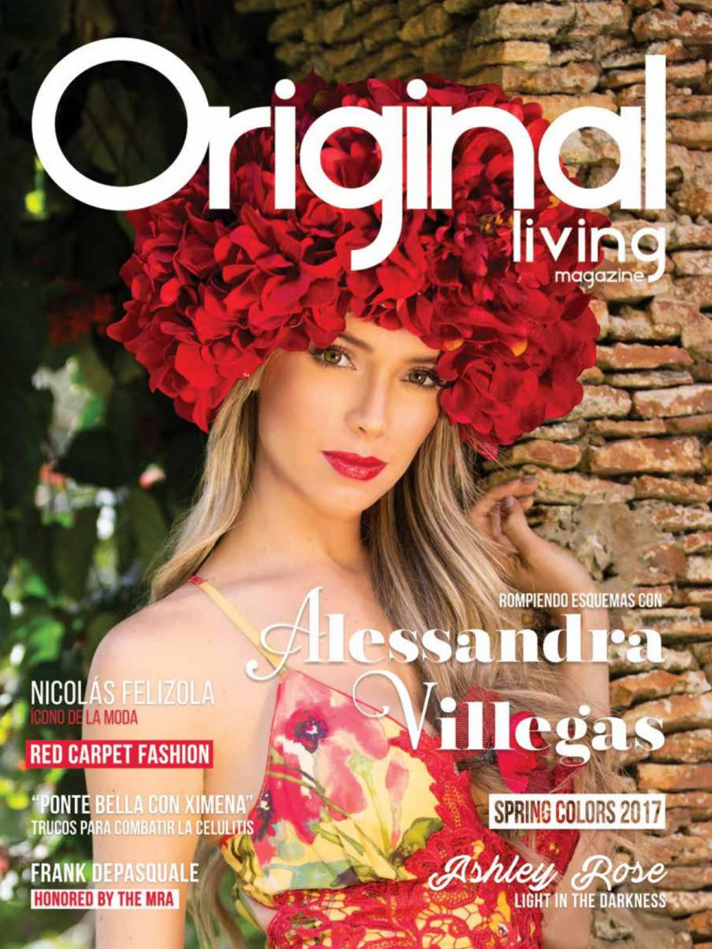 Alessandra Villegas featured on the Original Living Magazine cover from March 2017