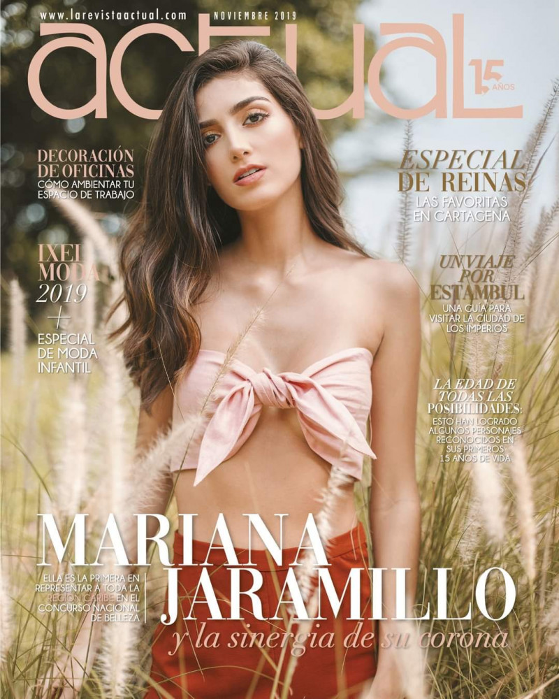 Mariana Jaramillo featured on the La Revista Actual cover from November 2019