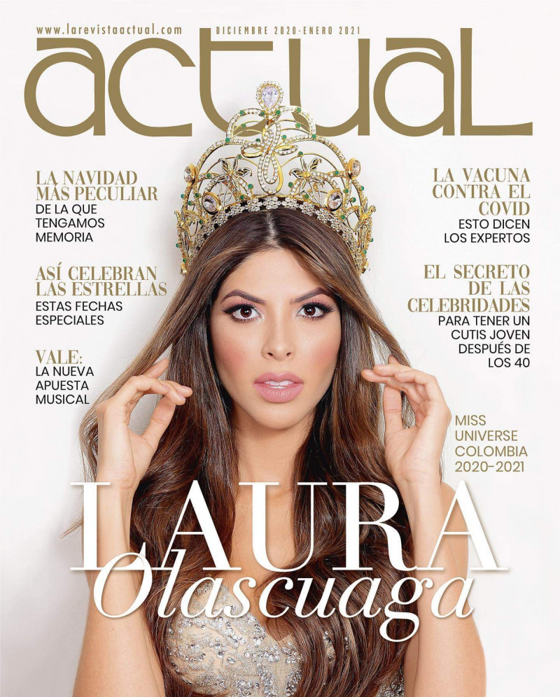 Laura Olascuaga featured on the La Revista Actual cover from December 2020