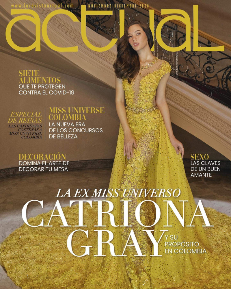 Catriona Gray featured on the La Revista Actual cover from November 2020