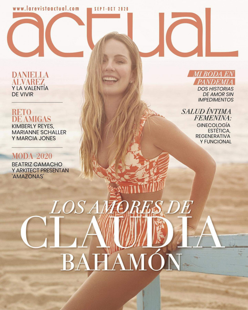 Claudia Bahamon featured on the La Revista Actual cover from September 2020